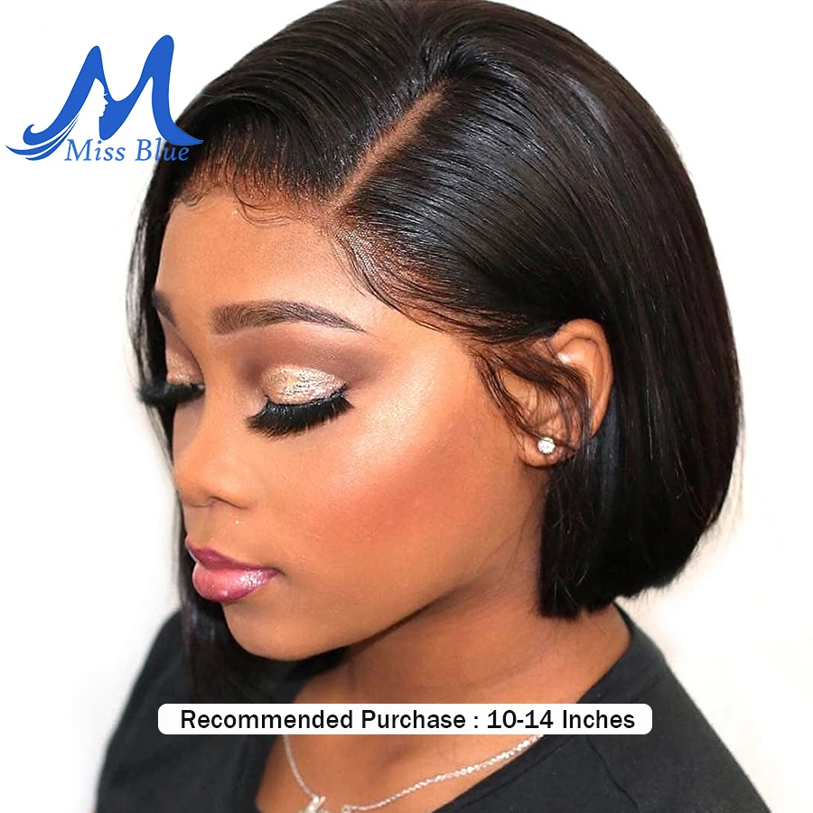 Short-Lace-Front-Human-Hair-Wigs-For-Black-Women-Straight-Brazilian-Remy-Hair-Ombre-Short-Bob