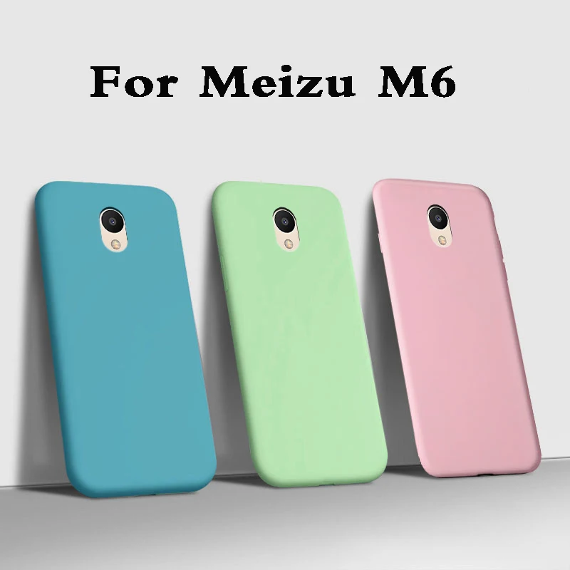 Чехол для meizu m6 Роскошный Матовый ТПУ жидкий Мягкий силиконовый чехол телефона