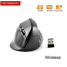 Игровая беспроводная мышь перезаряжаемая Вертикальная компьютерная мышь 6D эргономичная оптическая USB мышь геймер 1600 dpi для ноутбук ПК настольный компьютер