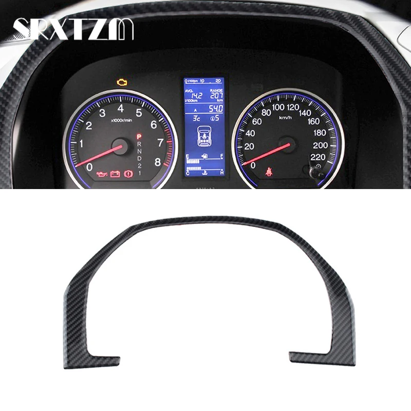 

Car Carbon Fiber Steering Wheel Dashboard Panel Outer Frame Cover Protective Trim For Honda Crv Cr-V 2007 2008 2009 2010 2011