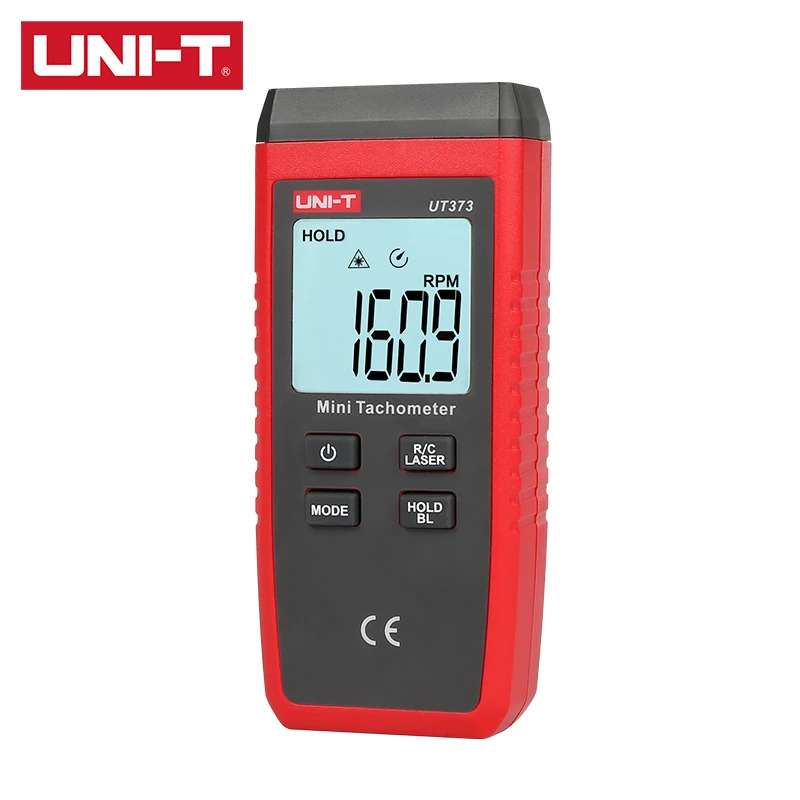 UNI T цифровой Бесконтактный тахометр UT373 с индикацией перегрузки до 99999 OL одним