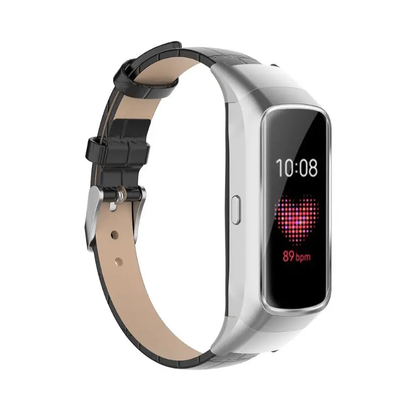Замена кожаных наручных часов ремешок для samsung Galaxy fit SM-R370 браслет 19QA