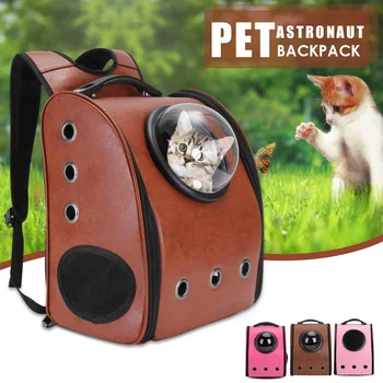 

Dog Cat Pet Astronaut Capsule Backpack Carrier Box With Transparent Breathable Cover Small Pet Capsule Carrier Backpack Bag