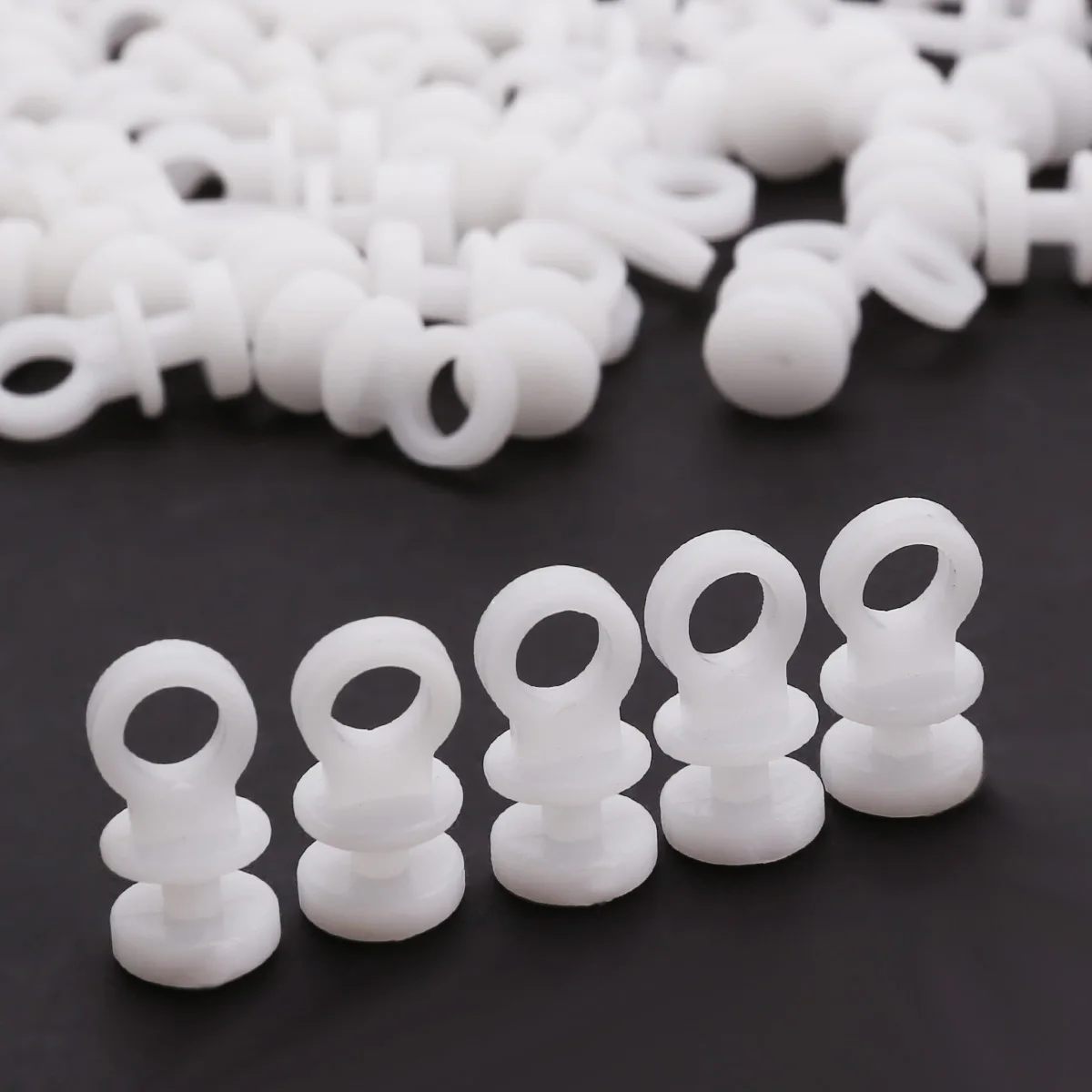 

50Pcs 9mm Plastic Window Shower Curtain Gliders Hooks Fitted Pleated Sheer Curtain Track Carrier Wheels Rollers Accessories