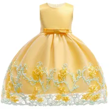 Летнее платье для детей; платье с цветочным узором для девочек; вечерние и свадебные платья; элегантное платье принцессы; vestidos