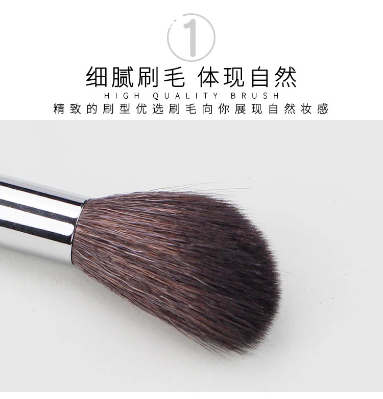 Высококачественная кисть Hiar Bevel angle Cream скульптурная Кисть Профессиональные косметические инструменты для волос животных