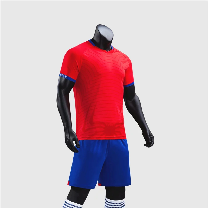 Пустые футбольные формы наборы взрослые и дети футбол Джерси и шорты Мальчики футбольные тренировочные костюмы Спортивная футболка