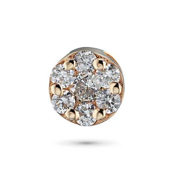 

Pendant in red gold with diamonds