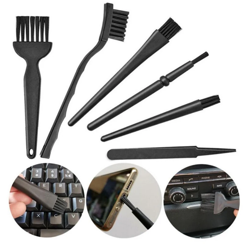 Купить 6pcs Anti-static Brush Keyboard Dust Dirt Removing Tools Portable Household  | Отзывы и видеообзор (1005003529085712)