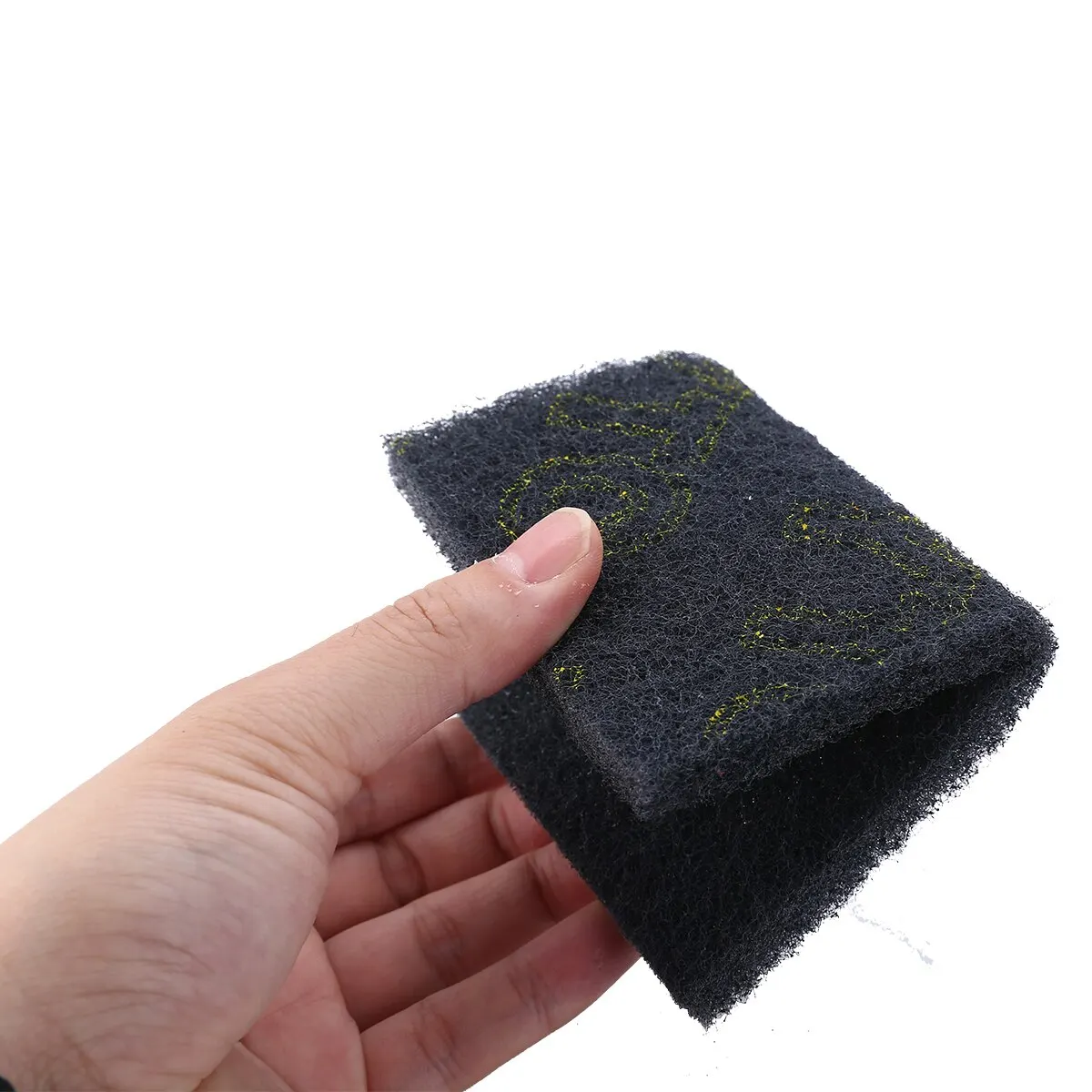 20Pcs 15 x 10 x 0.7cm Grey/Red Abrasive Finishing Fine Scotch Brite Pads Hand Sanding Grinding Pad For Kitchen Cleaning Tools