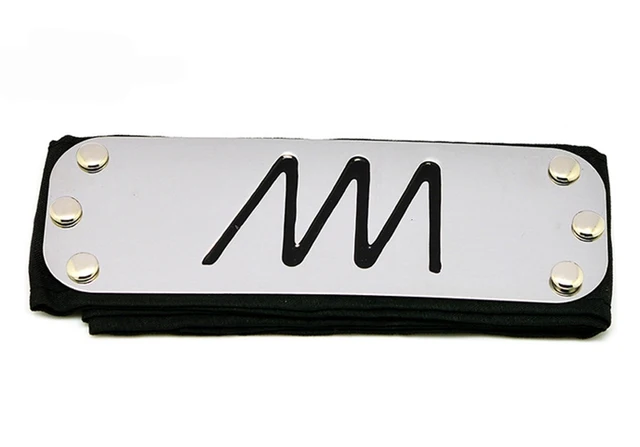 Anime Headband Leaf Village Logo Konoha Cosplay Costume Accessories black