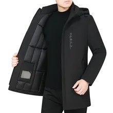 Parka informal de algodón grueso para hombre, chaqueta con capucha, abrigo cálido a prueba de viento, 5XL talla grande, novedad de invierno, 2022
