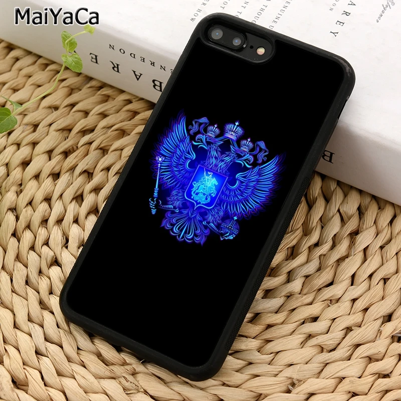 Новый чехол MaiYaCa с российским гербом и флагом для телефона iPhone 5 6 7 8 plus 11 12 Pro X XR XS Max