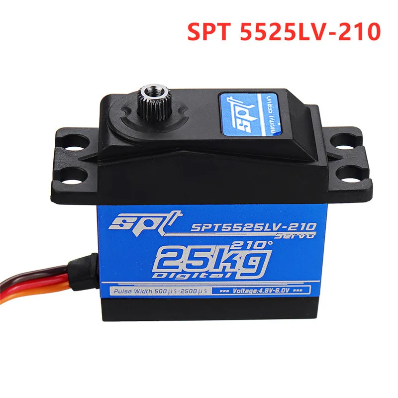 1/2 шт. SPT5425LV/SPT5525LV 25 кг 90 большой крутящий момент Цифровой Металлический сервопривод для 1:8 1:10 RC робот автомобиль Лодка Запчасти Аксессуары