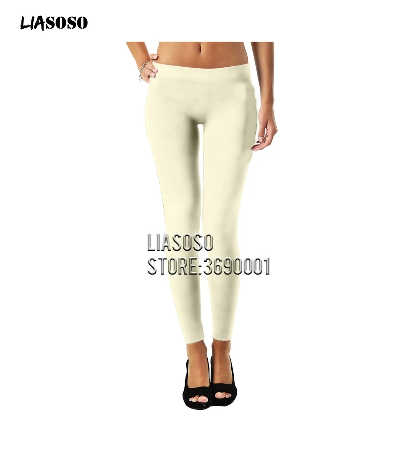 LIASOSO леггинсы с 3D принтом желтого цвета, Фиолетовые женские леггинсы для девушек, готические сексуальные леггинсы, штаны до щиколотки для фитнеса, уличная одежда X2800 - Цвет: 8