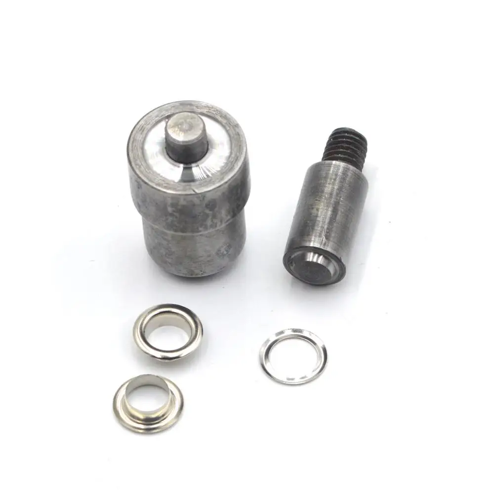 Eyelet Grommet Dies 1Set Eyelet Grommet Die 1.5mm 2mm 2.5mm 3mm 4mm 5mm 6mm 8mm 10mm 12mm 14mm 17mm 20mm For Hand Press Tool Machine