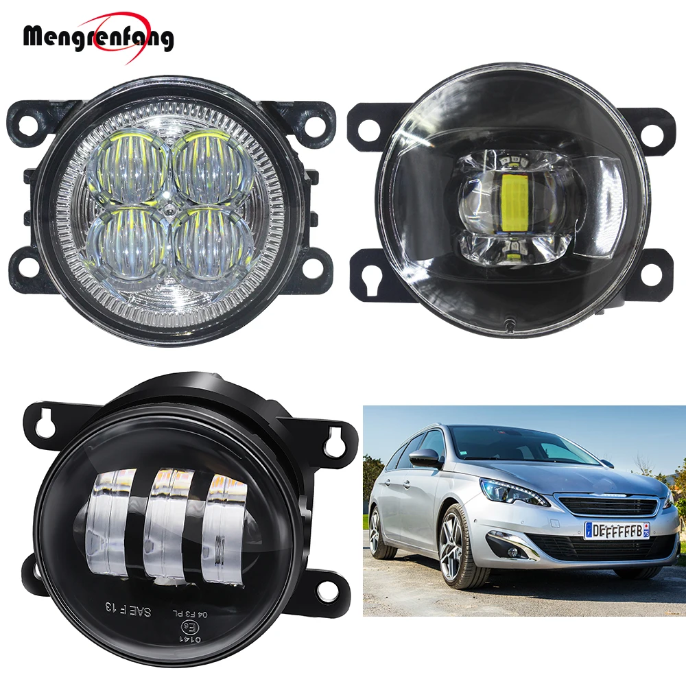 Fog Light Assembly H11 Car Front Bumper LED Lens Fog Lamp Daytime