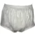 Бесплатная доставка FUUBUU2201-White-S-2PCS Pull on пластиковые брюки нижнее белье мужчины боксеры шорты мужчины ПВХ недержание мочи шорты
