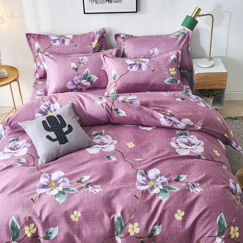 Комплект постельного белья серии Dream flowers, красивый комплект постельного белья для девочек, постельное белье, Одуванчик, шлифованный домашний текстиль, односпальная/двуспальная кровать, одеяло
