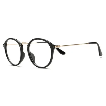 

Hot Round Classic Clear Glasses Leopard Frame Vintage Glasses Women Men Optical Eyeglasses Transparent Clear Oculos