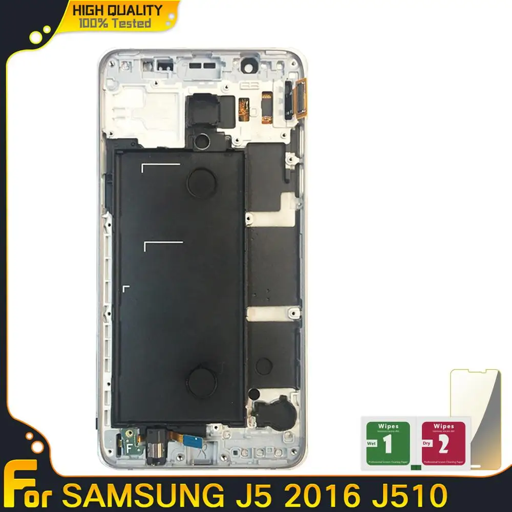 Дисплей для Samsung Galaxy J5 j510 ЖК-дисплей сенсорный экран J510FN J510F J510M J510H экран регулировка яркости рамки