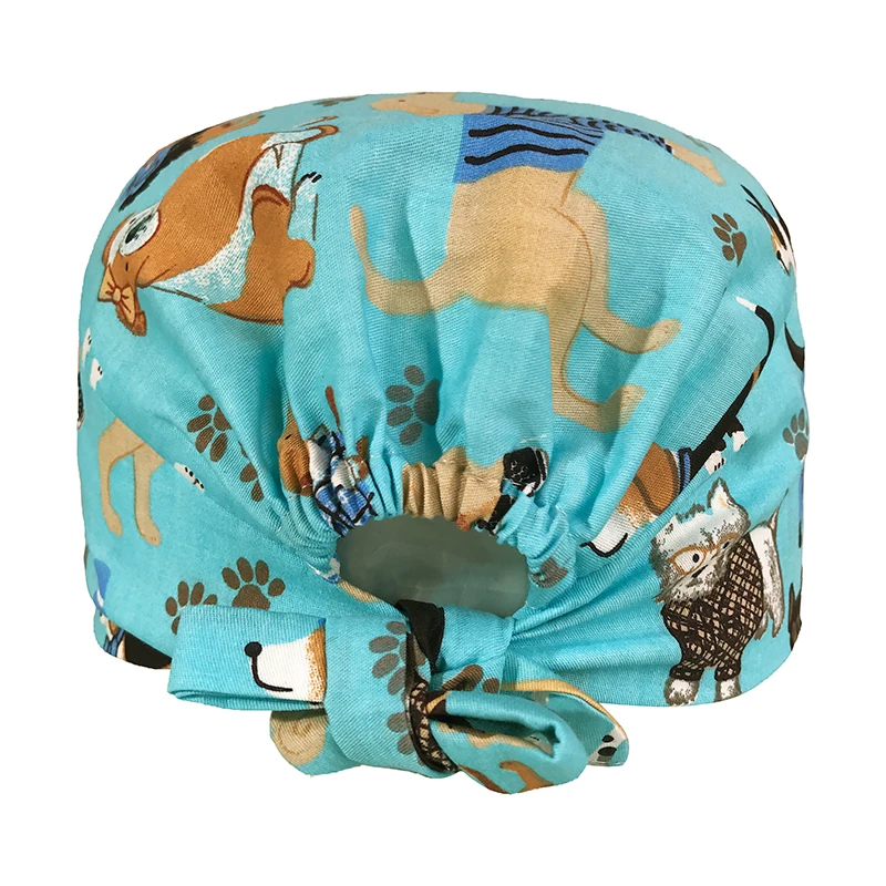 VIAOLI men women medical scrubs pharmacy Work Cap surgery nurse Hat Oral cavity Dental Clinic Pet Veterinary Surgical Cap119