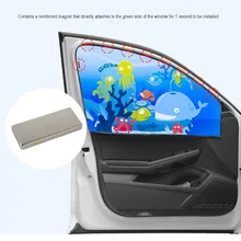 Универсальный автомобильный солнцезащитный козырек, магнитная занавеска, мультяшный Детский защитный оконный солнцезащитный козырек, занавеска, шторка, шторка, солнцезащитный козырек# WN