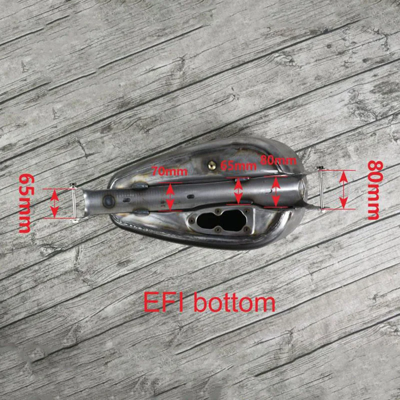 Conversion Retro Prince Motorcycle Carburetor and EFI 14.4 Liter Fuel Tank Oil Can for Harley 883