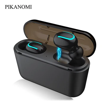 

Mini TWS Bluetooth 5.0 Earphone Wireless 3D Stereo Headphones With Dual-Mic Noise Reduce Power Bank Hand-free Sport Game Headset