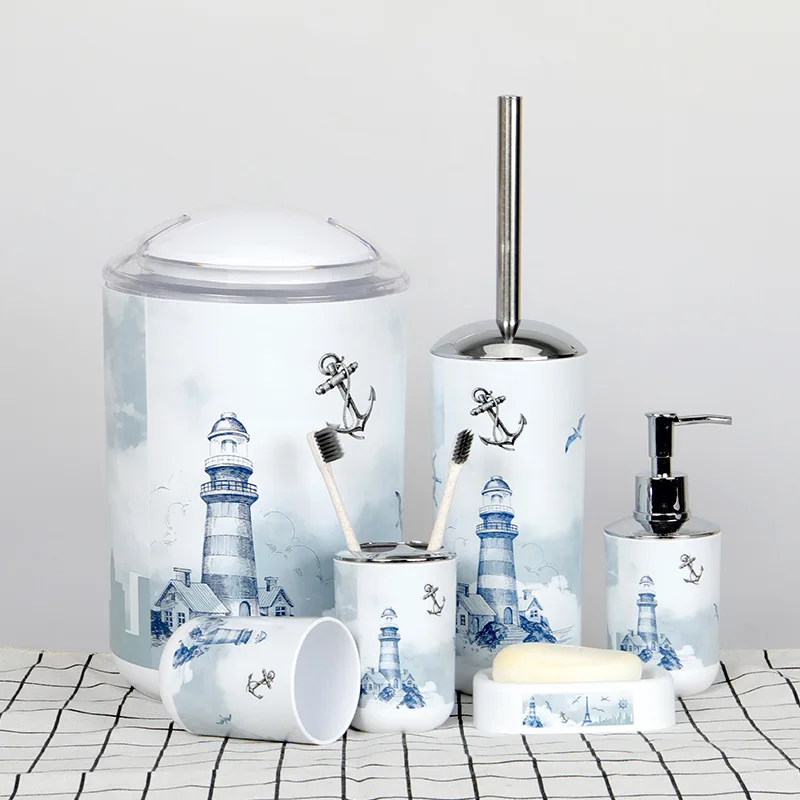 

Tower 6pcs Barhroom set free shipping toiletbrush toothbrush cup soap dispenser ORR