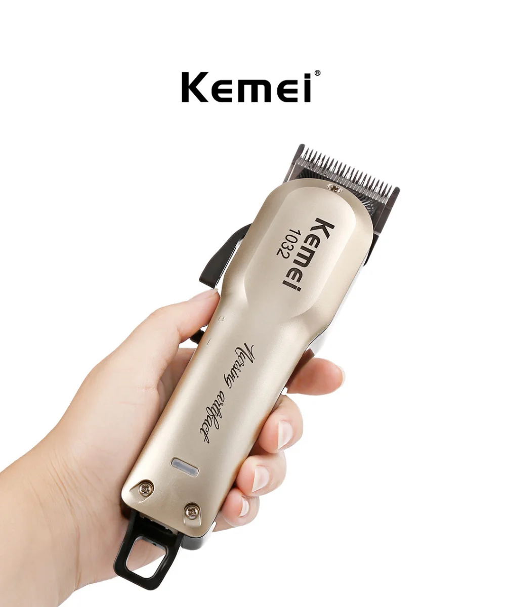 Kemei KM-1032 электрическая машинка для стрижки волос перезаряжаемая машинка для стрижки волос беспроводной триммер для бороды машинка для стрижки волос режущая бритва