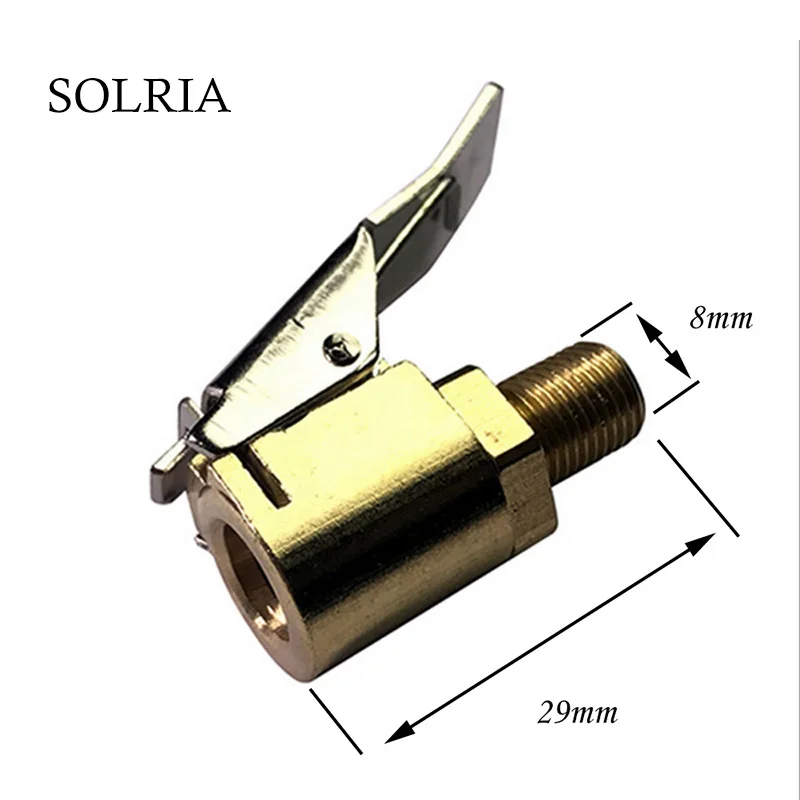 

8mm Car Tire Air Pump Valve Clamping Connector Auto Replacement Parts Chuck Inflator Adapter Tire Valve Inflator Chuck