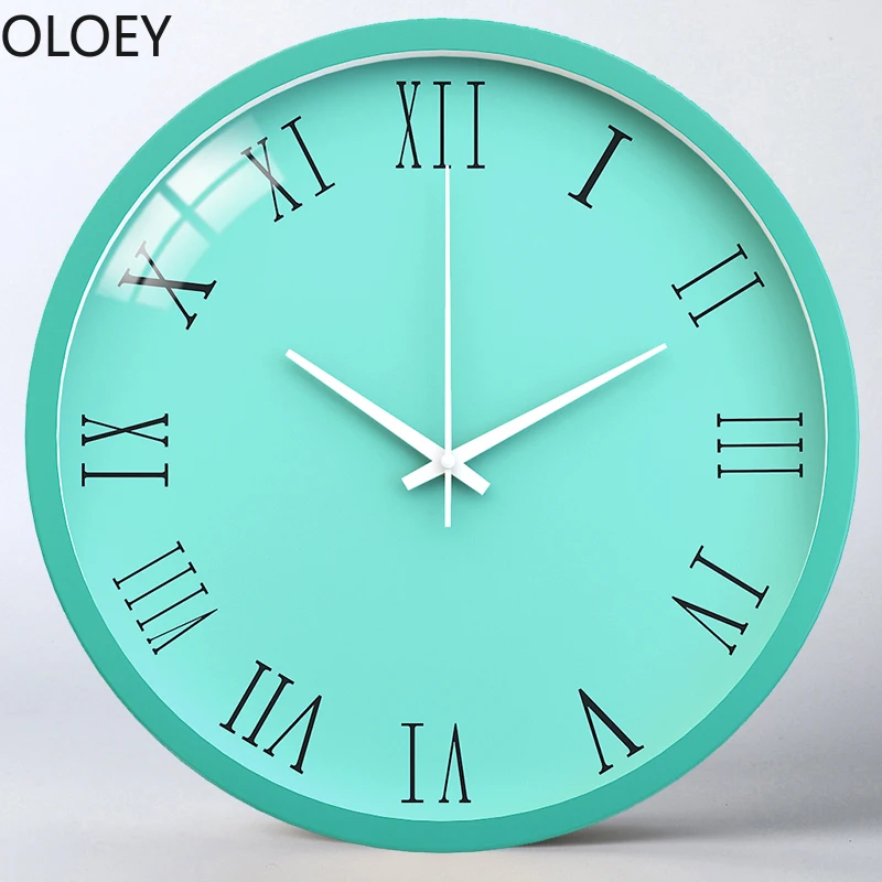 Wall Clock Modern Design Nordic Metal Living Room Bedroom Atmosphere Home Decor Watch Quiet Kitchen Clo0cks Kids | Дом и сад