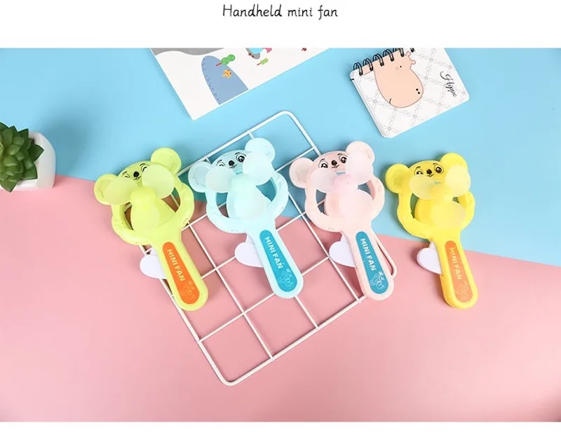 Cute Fan Portable Handheld With Rechargeable Built-in Battery USB Port Handy Air Cooling Mini Fan For Smart Home