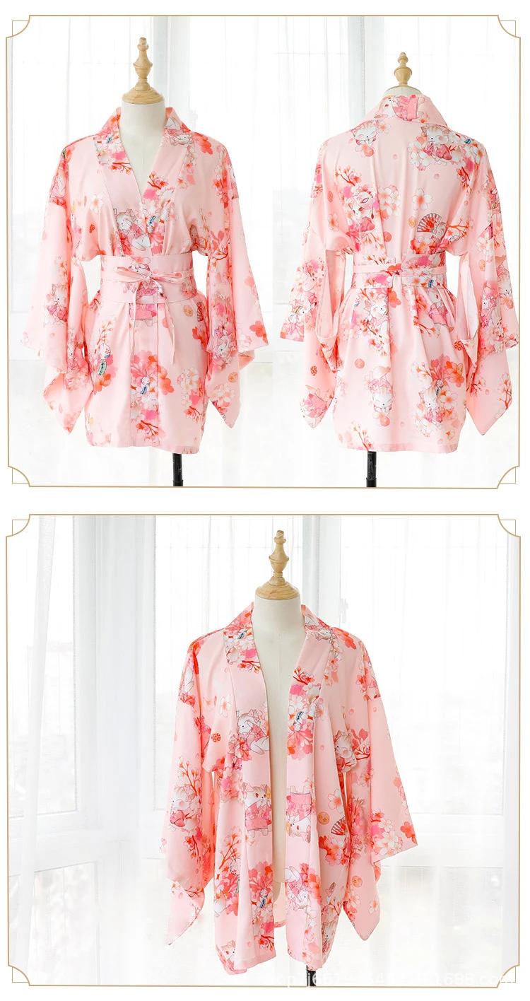 LILICOCHAN Japanese Kimono Sexy Cosplay Outfit For Women Traditional Style Robe Yukata Costumes Pajamas Soft Silk Belt 2pcs Set Pink -Zentai shop online Hfdaaa31051e0474d93546604e17b0782s.jpg