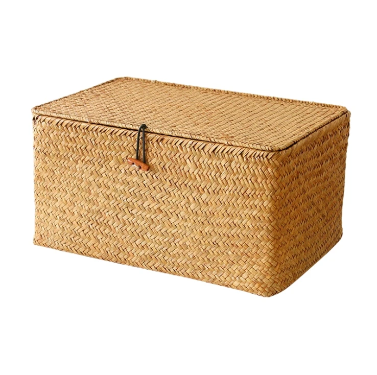 Плетеные плетеные контейнеры для хранения наборы корзин полок набор из 3 разных