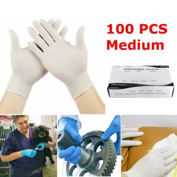 

100/200PCS Hot Sale Disposable PVC Protector Gloves M SIZE Catering Household BBQ Cooking Safety Clean Gloves Fast Shipping