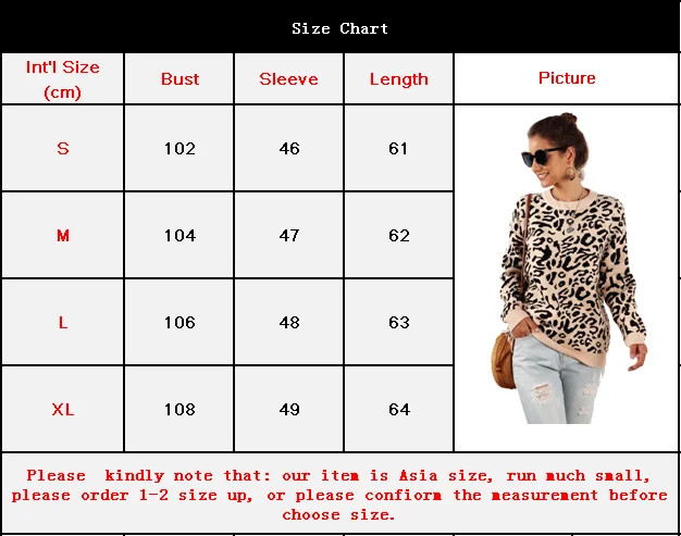 Модный женский свитер, свободный, вязаный, Леопардовый принт, длинный рукав, блузка, джемпер, корейский стиль, Женский пуловер, Sueter Mujer Invierno