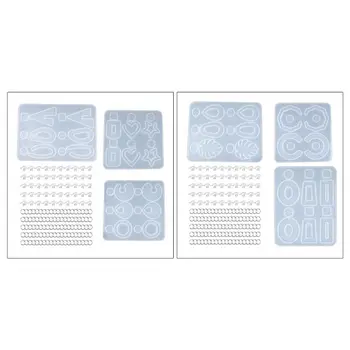 

1 Set Crystal Epoxy Resin Mold Earring Drop Dangle Pendant Casting Silicone Mould Handmade DIY Crafts Jewelry Making Tools