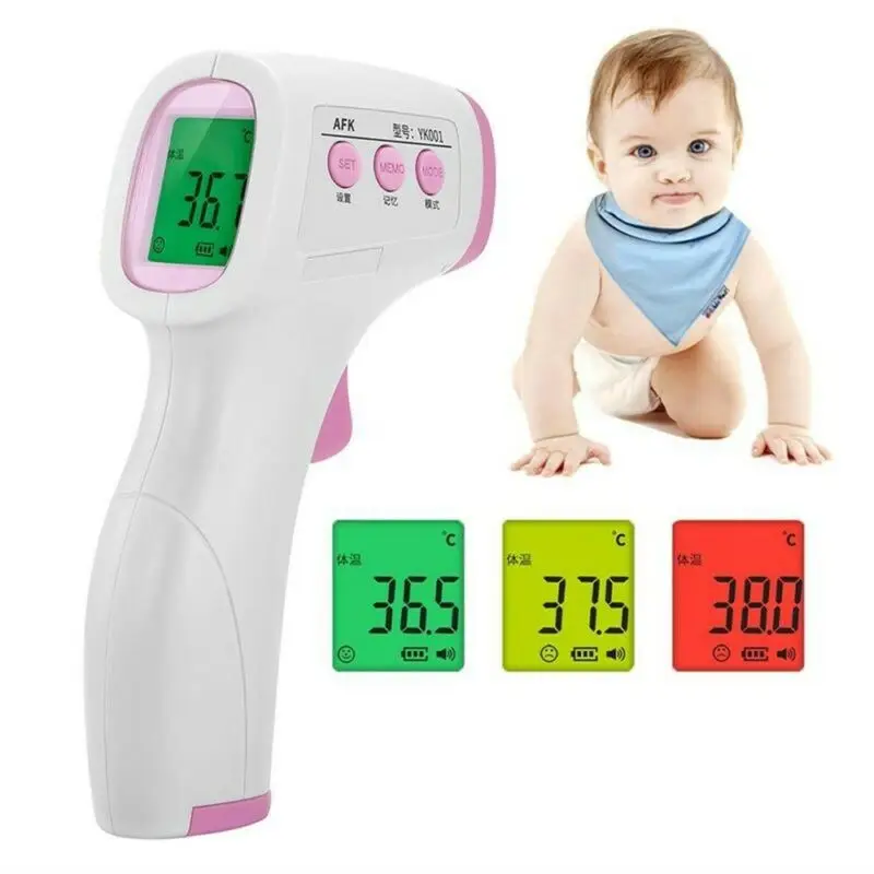 

Non Contact Digital IR Infrared Forehead Thermometer Gun Adult Body Temperature