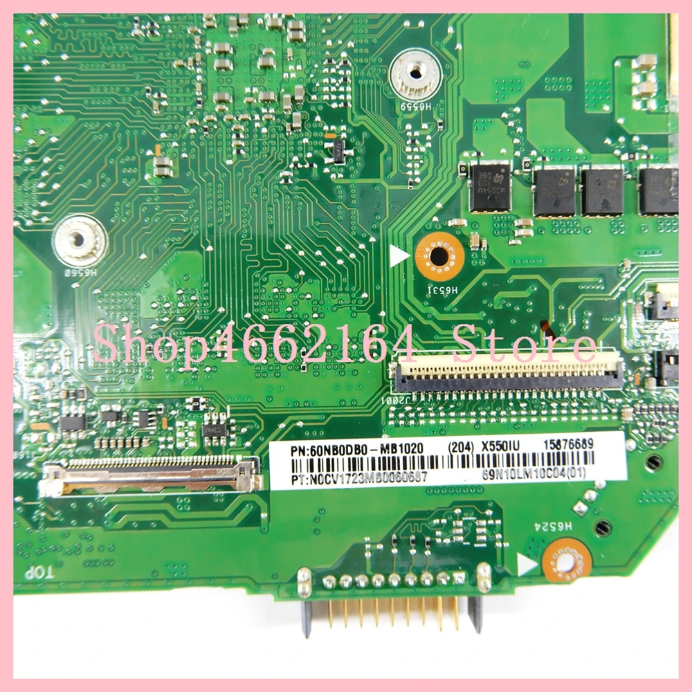 Best  X550IU RX460/4G Graphics card + DDR4-FX-9830P CPU 8GB RAM Laptop mainboard For ASUS X550I X550IK X5