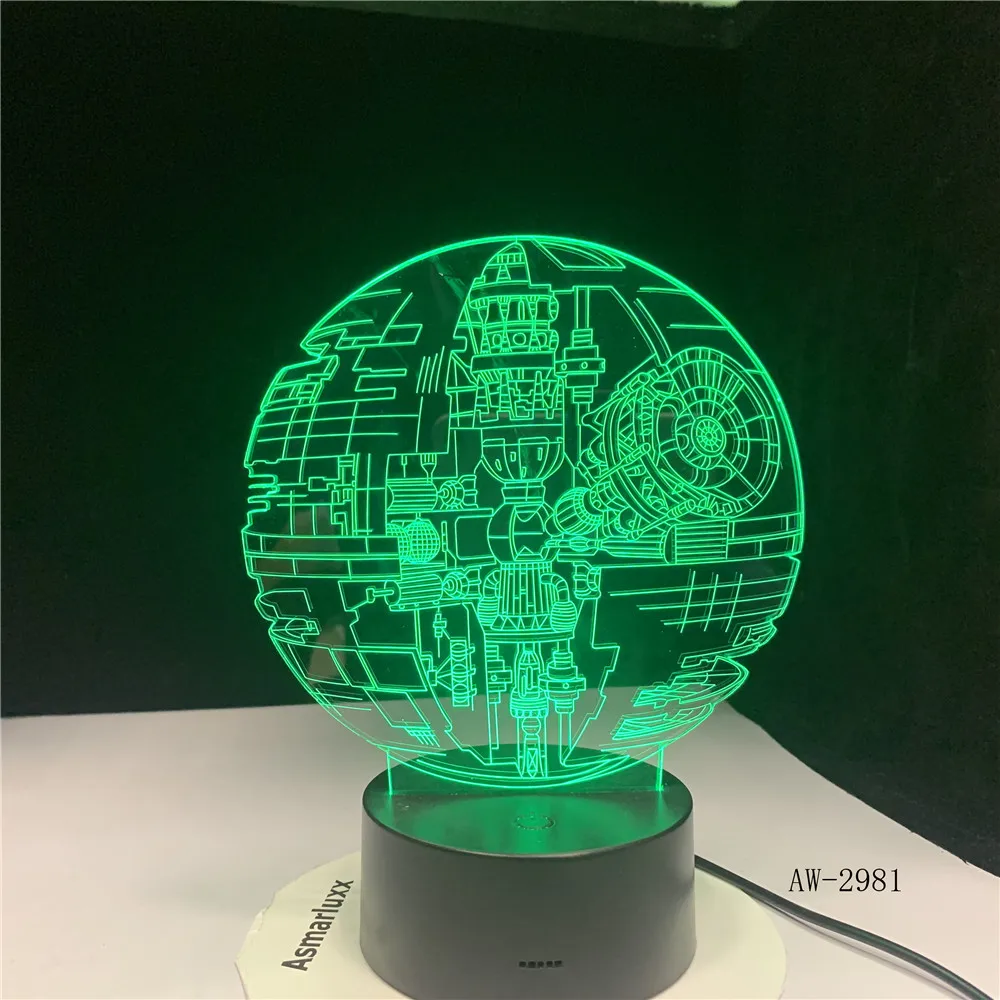 Новинка 2019 лидер продаж 3D светодиодный ночсветильник с дистанционным