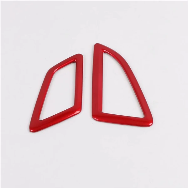 ABS Red Для Honda civic 10th sedan автомобильный АБС матовый/карбоновый чехол Подрезка передний выход кондиционера Vent 2 шт - Название цвета: ABS Red