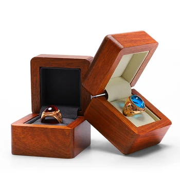 

Wood Wedding Jewelry Boxes and Packaging Display Luxury Ring Pendant Beauty Jewellery Box Gift