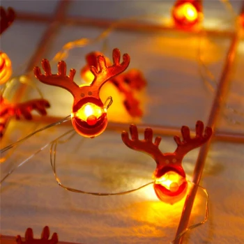 

20LED Snowman String Wedding Outdoor Romantic Christmas String Landscape Lamp Snowflake Durable Garden Fairy Light String