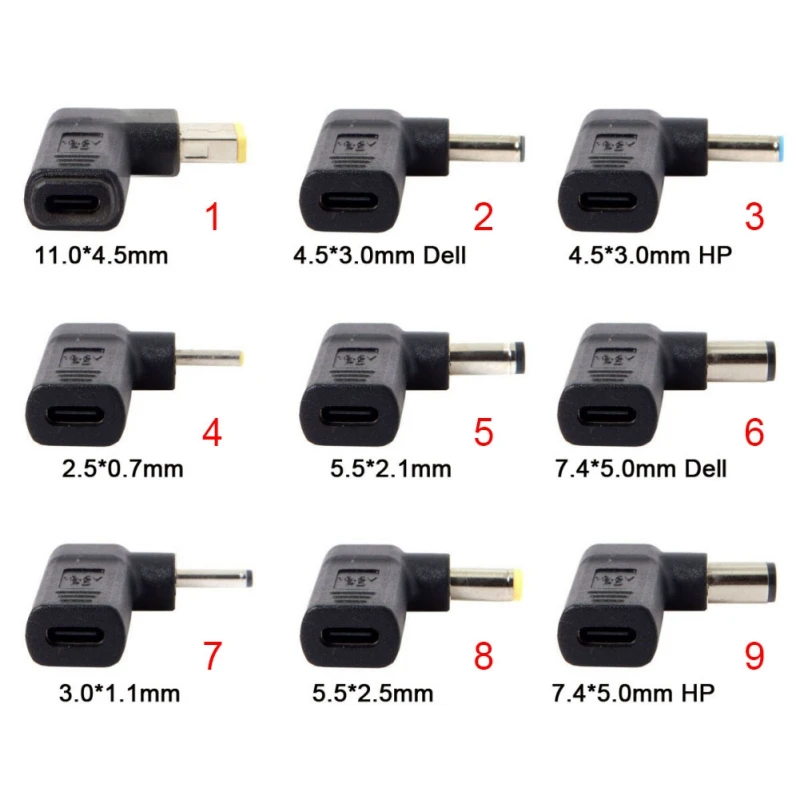 Адаптер питания для ноутбука разъем постоянного тока USB Тип C Мама папа конвертер