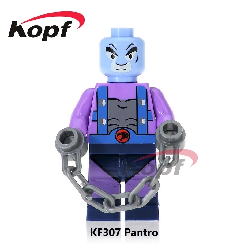 KF307 Супер Герои строительные блоки Thundercats Cheetara Pantro Tigro Lion-O Bengali Американский ТВ