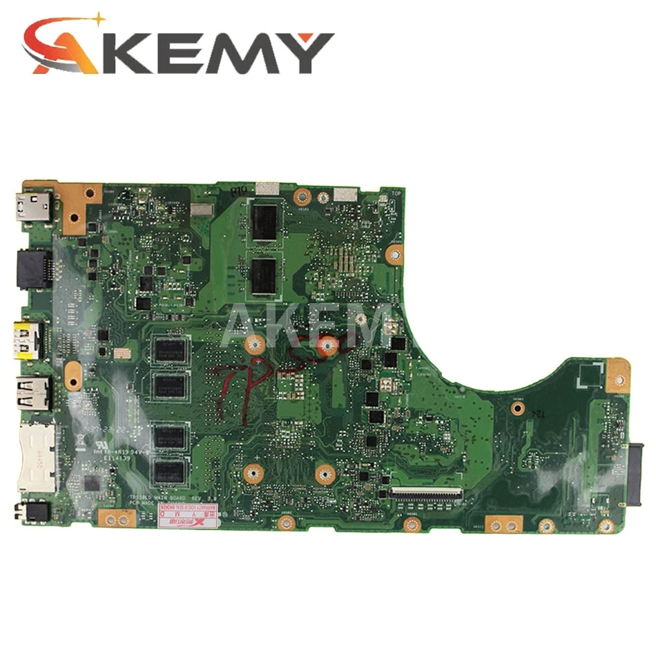 Akmey TP550LJ Motherboard W/ I5-5200CPU 4GB RAM GT920M/2G For Asus TP550 TP550L TP550LD TP550LJ Laptop Mainboard LVDS