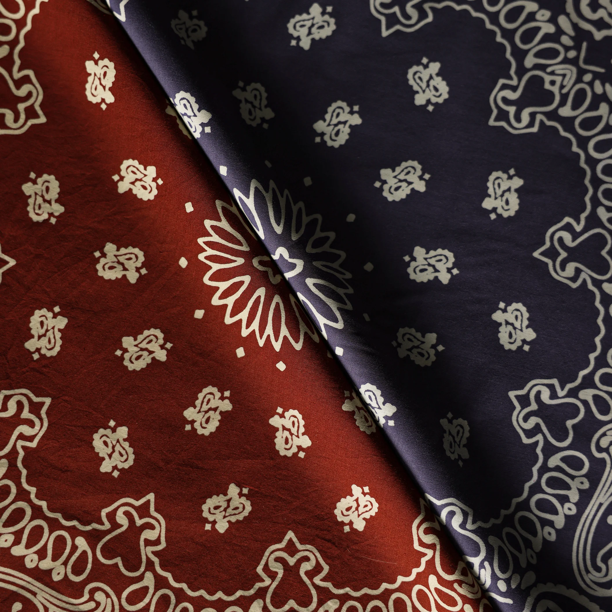 Bandana Neck Gaiter FJ-0001 53cm * 53cm Genuine Casual Cotton Unisex Scarf High Quality Printing Stylish Bandana With Cowhide Ring