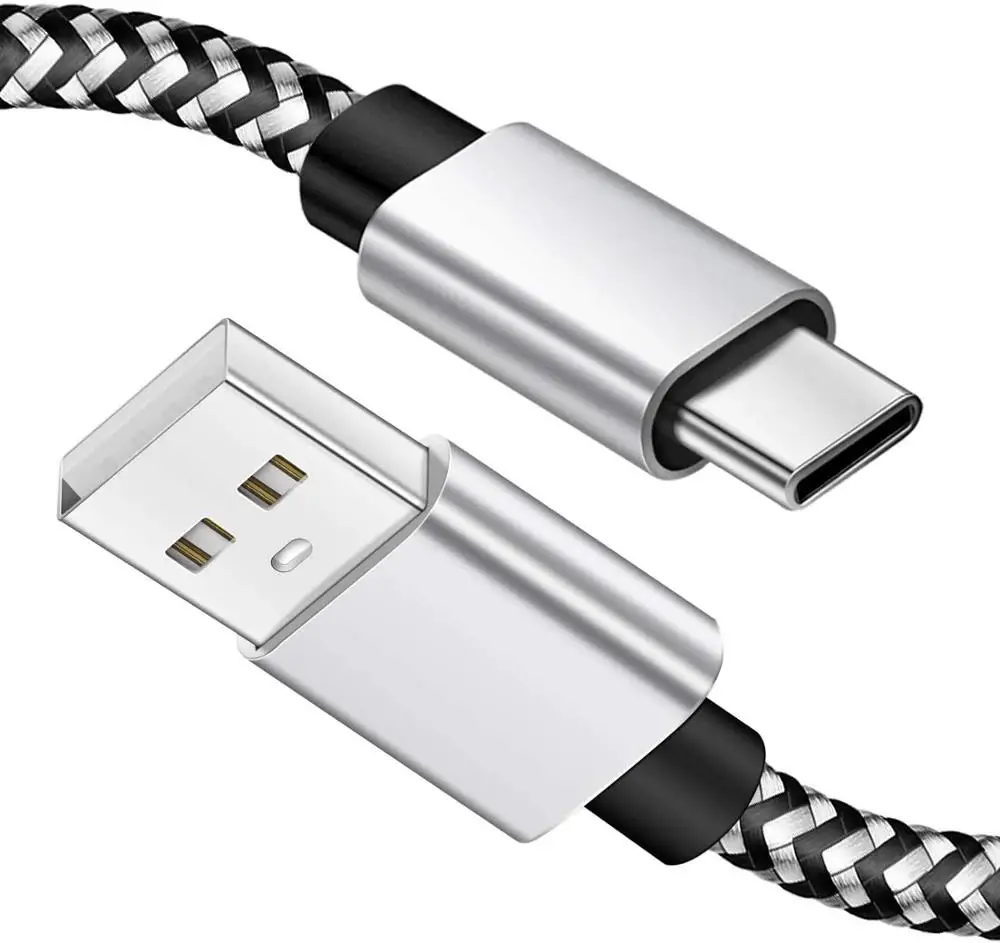 10 футов USB C зарядный кабель нейлоновый Плетеный длинный типа для Samsung Galaxy S9 S10 S8 Plus